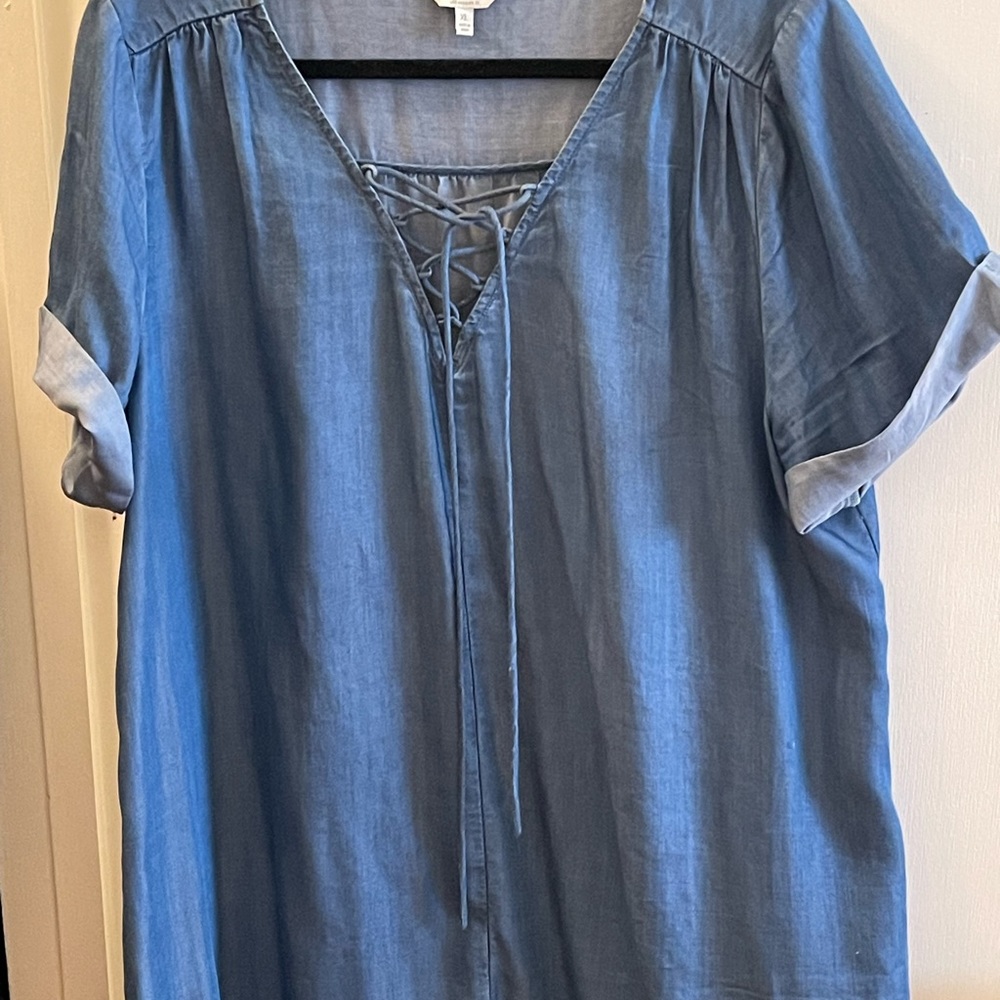 Lucky light denim dress, XL